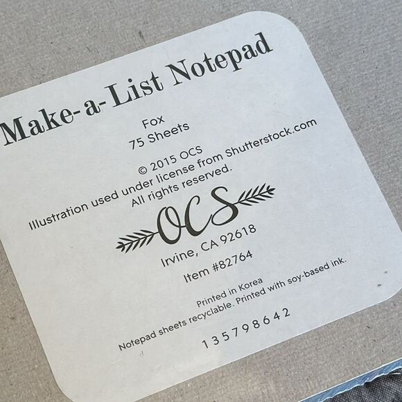 Make A List Notepad Set of 3 NWT - Picture 13 of 15